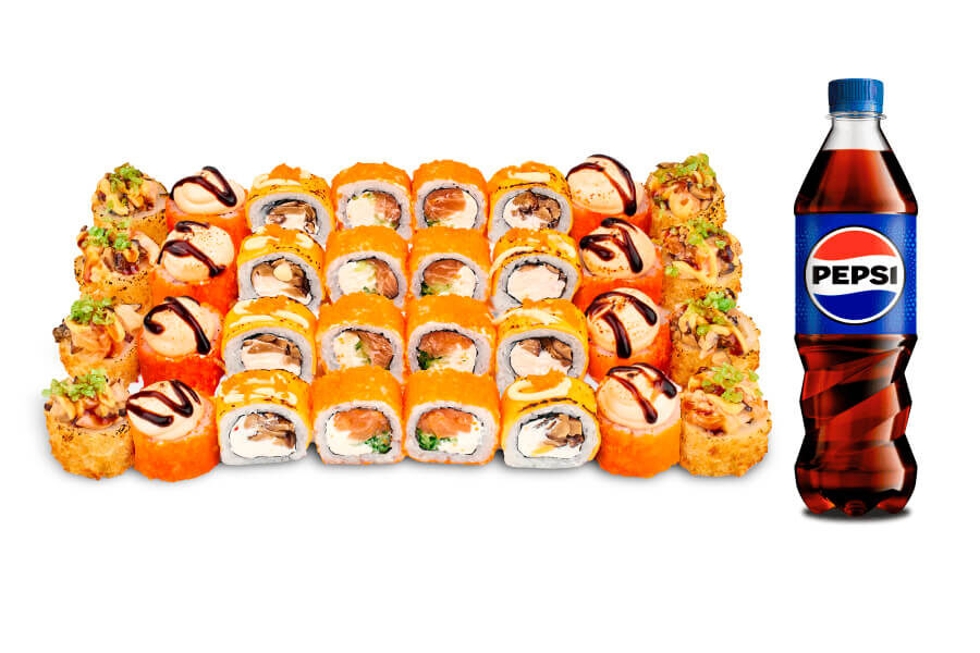 Суши-сет Для двоих + Pepsi 500 мл. от Roll Club